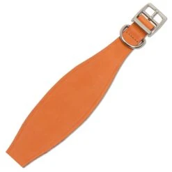 Ancol Tan Leather Greyhound Dog Collar - 34-43cm