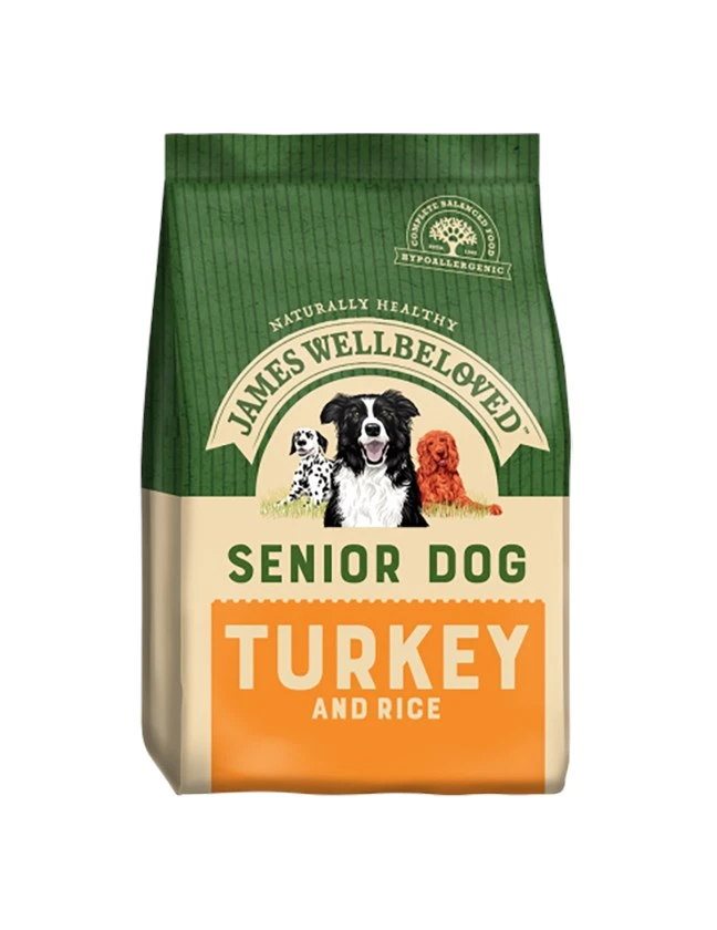 James Wellbeloved Dog Senior Turkey And Rice 15kg 1 James Wellbeloved Dog Senior Turkey And Rice 15kg