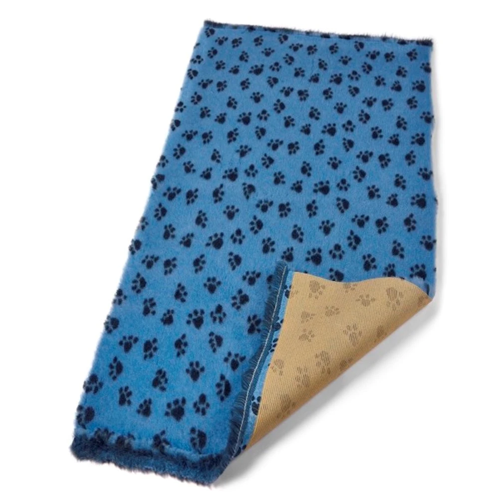 Bronte Sky Blue Paw Print Dog Bed Fleece 75x100cm 1 Bronte Sky Blue Paw Print Dog Bed Fleece 75x100cm