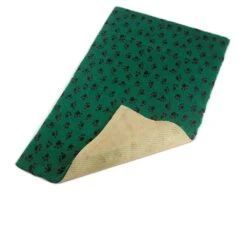 Bronte Green Paw Print Dog Bed Fleece 75X100cm