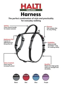 Coachi Halti Walking Harness Black X Small