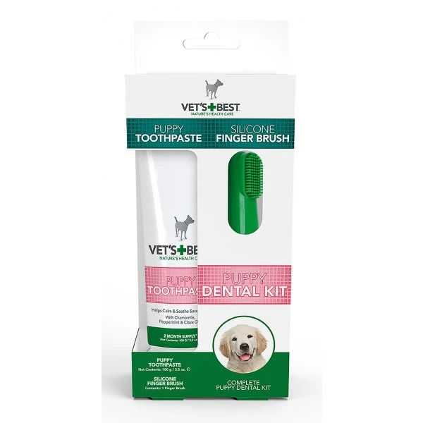 Vet's Best Dental Care Kit For Puppies 1 Vet's Best Dental Care Kit For Puppies