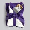 George Barclay Aran Knit Delux Pet Blanket Plum Large