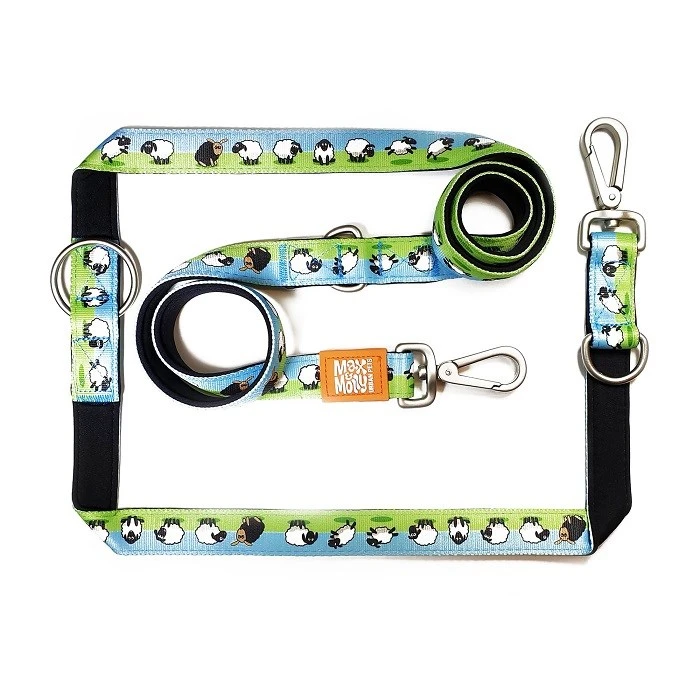 Max & Molly Multi-Function Leash Sheep - X-Small 1 Max & Molly Multi-Function Leash Sheep - X-Small