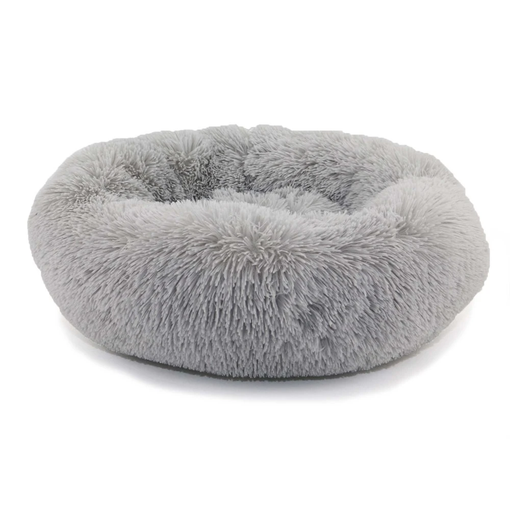 Super Plush Donut Bed 50cm - Grey 1 Super Plush Donut Bed 50cm - Grey
