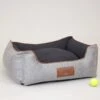 Monxton Orthopedic Box Bed Medium Silver/Onyx