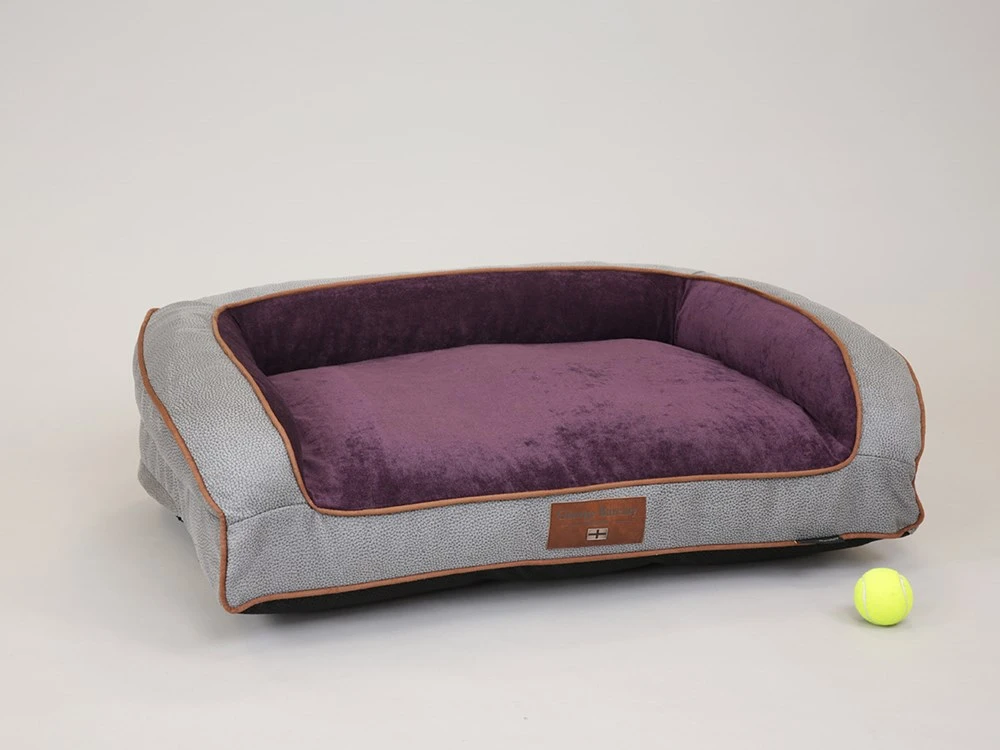 Monxton Sofa Bed Medium Silver/Vino Memory Topper Mattress 1 Monxton Sofa Bed Medium Silver/Vino Memory Topper Mattress