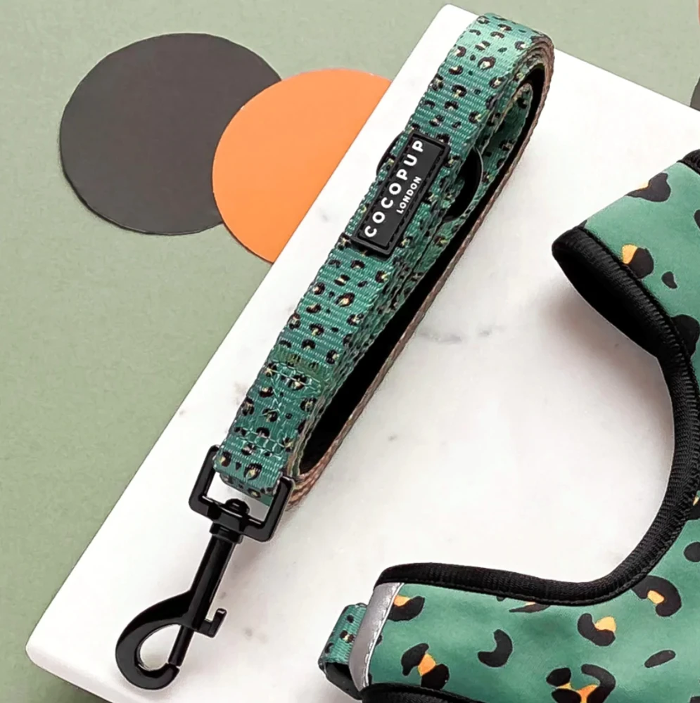 Cocopup London Khaki Leopard Lead 1 Cocopup London Khaki Leopard Lead