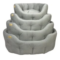 Classic Velvet Touch Bed Mid Grey S